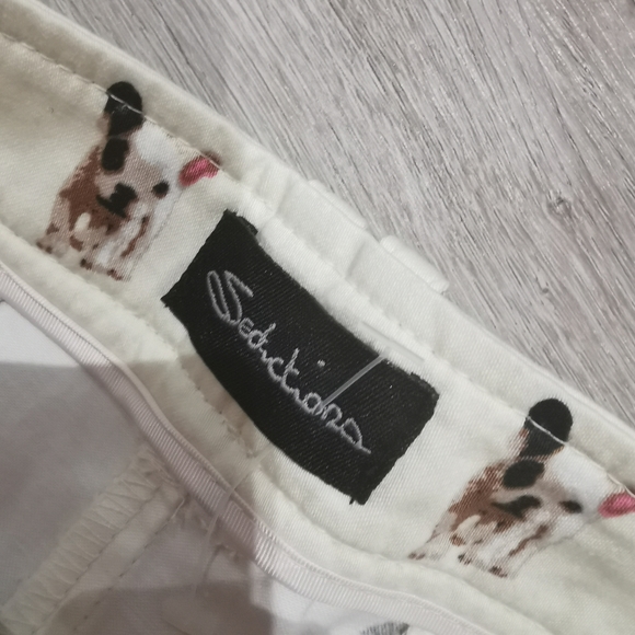 Novelty Cotton Dog Print Shorts - Picture 3 of 6